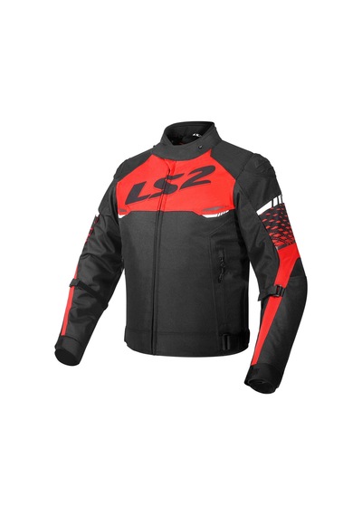 Ls2 Kışlık Mont Apex Evo H2o Kırmızı-siyah İç Astarlı