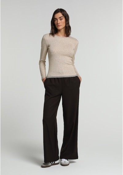 Colin's Colins Regular Fit Yüksel Bel Geniş Paça Kadın Kahverengi Pantolon Cl1081663 Q1.v1 Brw