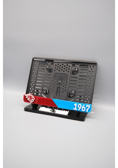 Bordo Mavi Taraftar 3d Kabartmalı Pleksi Motor Plakalığı - 848647844