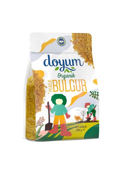 Doyum Organik Pilavlık Bulgur 1 Kg - 8 Adet Tarı