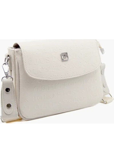 Just Polo Kadın Su Geçirmez Ayarlanabilir Askılı Lüks El & Omuz Çantası Shoulder Bag Ebat: 25 X 15 Cm Krem 45025632