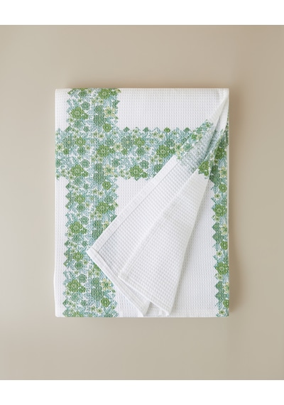 Petty Chic Çift Kişilik Pike 200x220 Cm Yeşil