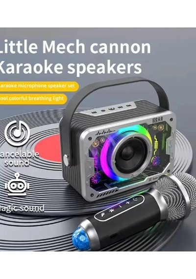Just Cheap Store Vtn-82 Taşınabilir Kablosuz Işıklı Bluetooth Hoparlör Ses Değiştirme Özellikli