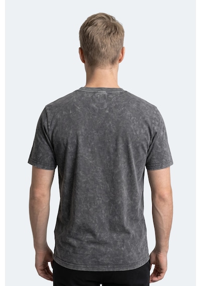 Slazenger Zaır Erkek Baskılı Gri Tişört