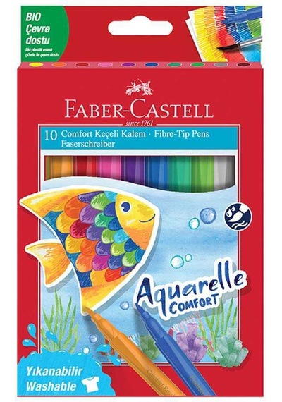 Faber Comfort Keçeli Kalem 10 Renk Aquarelle 5062000020000
