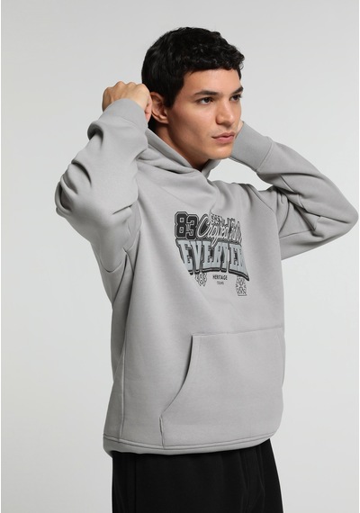 Colin's Colins Relaxed Fit Kapüşonlu Düz Erkek Gri Sweatshirt Cl1081343 Q1.v2 Gra