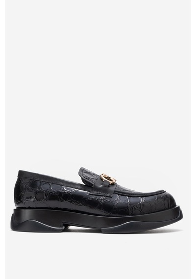 Dericlub Erkek Tokalı Loafer Ayakkabı Gerçek Deri Mc 22495 Siyah