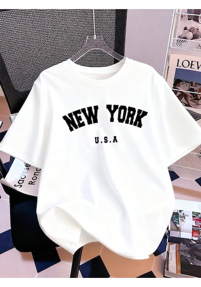 Noıssey Urban Pop Graphic Kadın Tişört Koleksiyonukod 5126 Beyaz1
