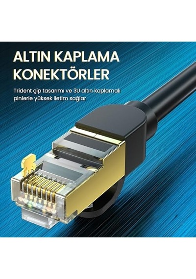 Cat8 40gbps 2000mhz Stp Rj45 Ethernet Kablosu 5 Metre