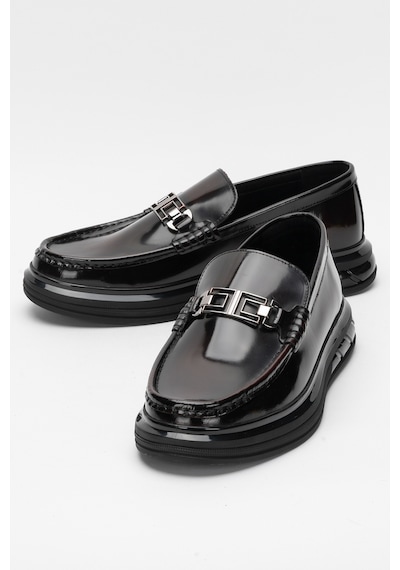 Dericlub Erkek Kalın Taban Tokalı Loafer Ayakkabı Gerçek Deri Cr 2713 Bordo