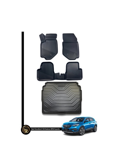 Opel Grandland X 3d Havuzlu Oto Paspas Ve Bagaj Havuzu Seti