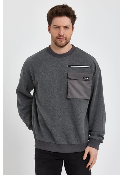 Alexander Gardi Alexandergardı Cep Detaylı Sweatshirt E23-75500 001
