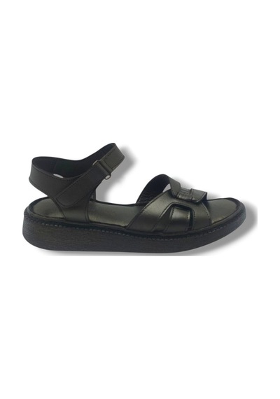 C-shoes Mf221-26 Cilt Cırtlı Anatomik Kadın Sandalet Siyah