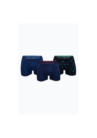 Malabadi Erkek Desenli 3 Lü Premium Collection Modal Boxer 3m252 Set-1
