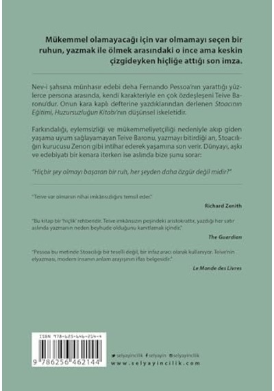 Stoacının Eğitimi: Teive Baronu&apos Nun Tek Eseri