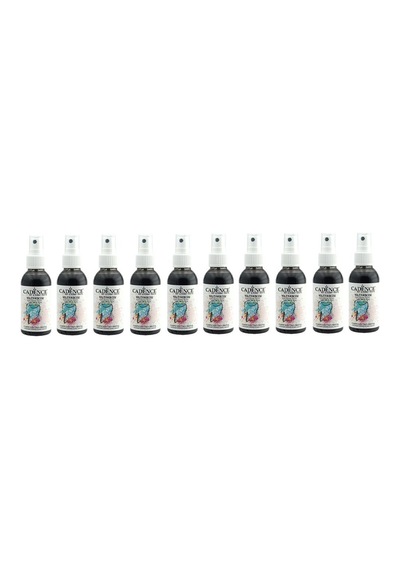 Cadence Siyah Sprey Kumaş Boyası 100ml 10lu Set Diğer