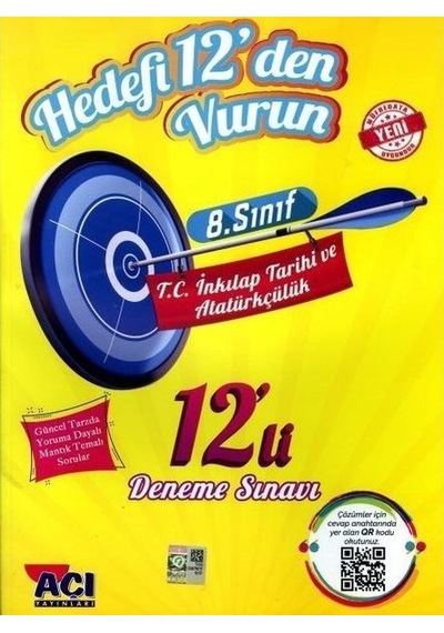 Açı 8.Sınıf T.C.İnkılap Tarihi ve Atatürkçülük Deneme 12Li
