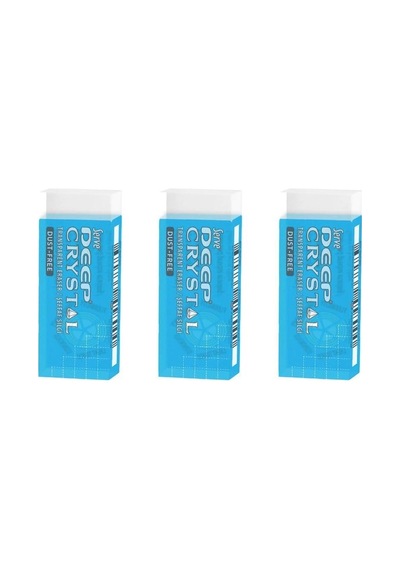 Serve Deep Crystal Şeffaf Silgi 3'lü Paket - Büyük Boy 8680869457980