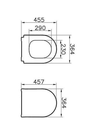 VitrA Slim Duroplast Yavaş Kapanan Klozet Kapağı Beyaz 110-003-009