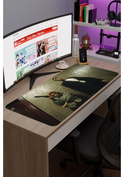 Leon The Professional V5 90x40 Xxl Gaming Kauçuk Kaymaz Taban Mouse Pad Fare Altlığı