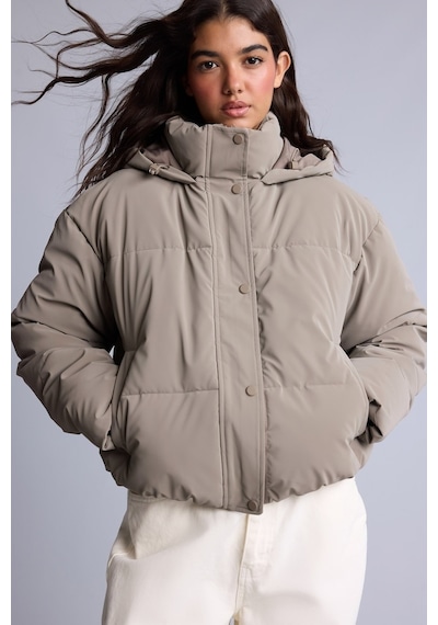 Defacto Su İtici Regular Fit Kapüşonlu Şişme Mont H8586ax26wnbg642 Bej-bg642
