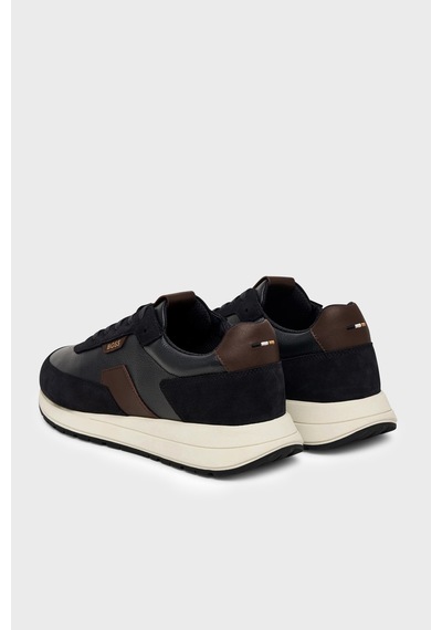 Boss Deri Sneaker Ayakkabı Erkek Ayakkabı 50568951 002 Siyah