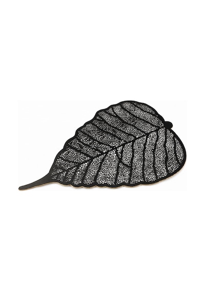 Dekoratif Metal Yaprak Duvar Süsü, 60x40 Cm, Siyah, Masa Üstü Kullanıma Uygun Diğer