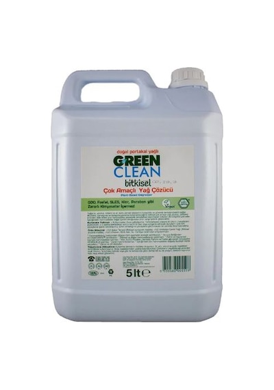U Green Clean Bitkisel Çok Amaçlı Yağ Çözücü Portakal Yağlı 5 L