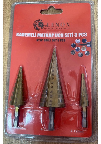 Lenox Kademeli Matkap Ucu 3 Prc
