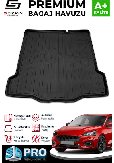 S-dizayn Ford Focus 4 Tamir Kitli 3d Pro Bagaj Havuzu 2018 Üzeri A+ Kalite