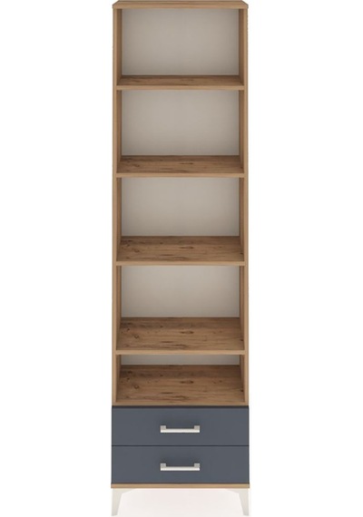 Arges Dolap 5 Raflı 2 Çekmeceli 60x30x221 Çam-antrasit Çam Arges Dolap 5 Raflı 2 Çekmeceli 60x30x221 Çam-antrasit Çam