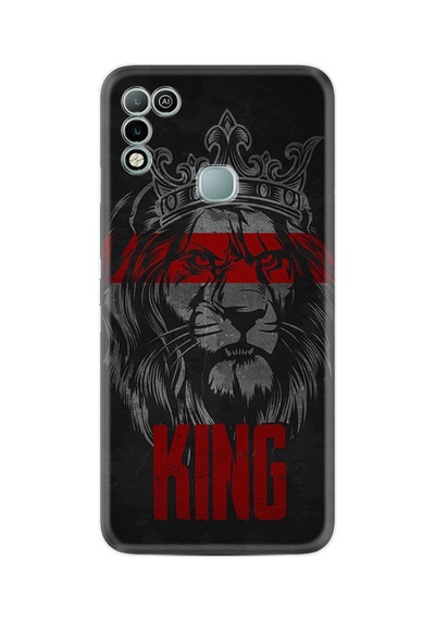 Infınıx Hot 11 Play Uyumlu Kılıf Resimli Desenli Silikon Platinium Series King 1894
