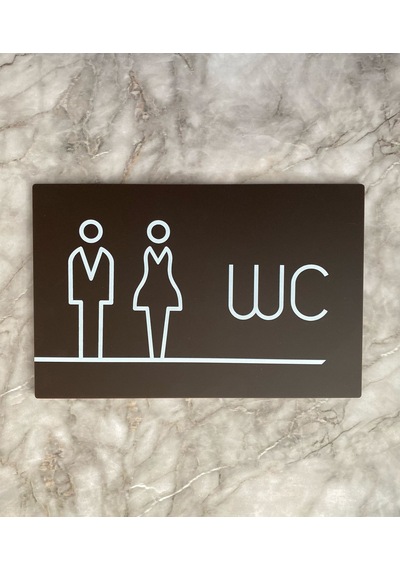Bitter Serisi Lux Wc Yönlendirme Levhası