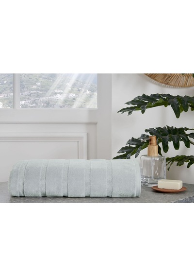 Özdilek Sadem Organik Stripe Banyo Havlusu 90x150 Cm Yeşil