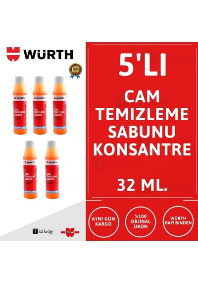 Würth Cam Sabunu 32 Ml 5 Adet