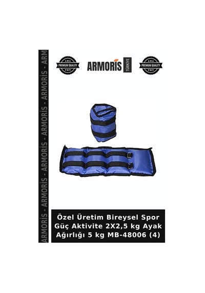 Özel Üretim Bireysel Spor Güç Aktivite 2x2,5 Kg Ayak Ağırlığı 5 Kg Mb-48006 4 Belirtilmemiş