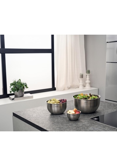 Zwıllıng Fresh & Save Bowls Vakumlu Saklama Kabı, M, 18 Santimetr Metalik Gri