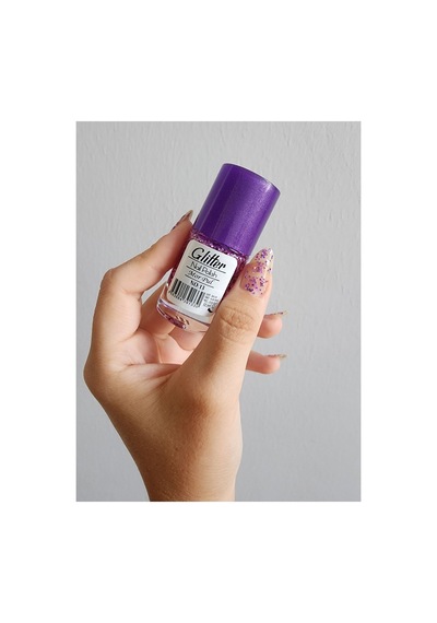 Mov Glitter Simli Oje Mor Pul No:13 Musk Melon