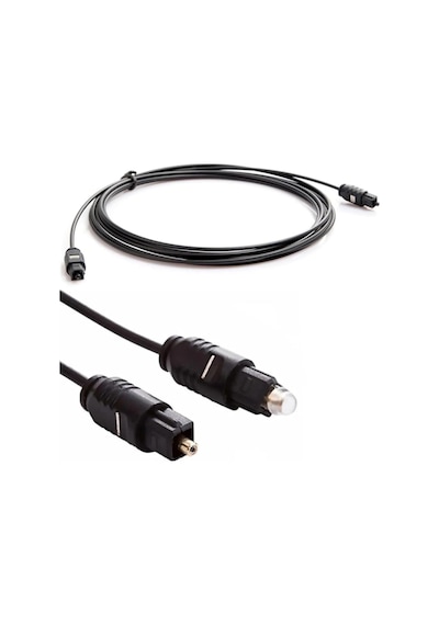 Fiber Optik Dijital Sinema Sistemi Ses Kablosu Optical Toslink Audio 10 Mt Siyahhh