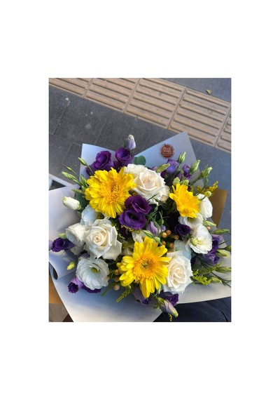 Morlu Çiçek Buketi - 899878801