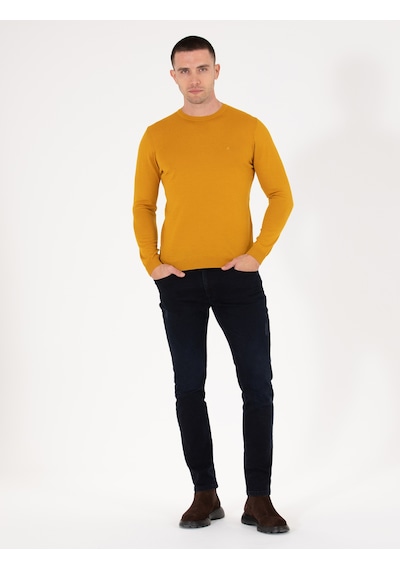 Pierre Cardin Erkek Safran Kazak /triko 50257301-vr043 Safran
