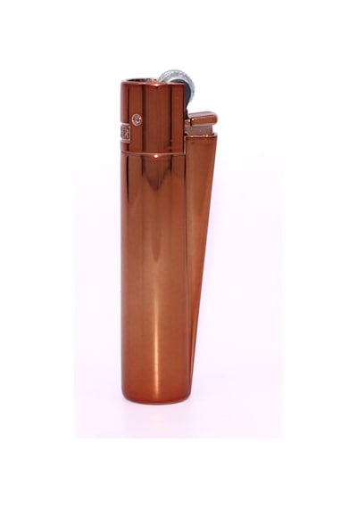 Clipper Özel Kutusunda Metal Çakmak - Koyu Rose Gold Parlak Polish Dark Rose Gold Rose