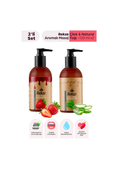 "çilek Aromalı & Natural 120 Ml Vücut Masaj Yağı Doğal, Rahatlatıcı Ve Nemlendirici" - 298182468