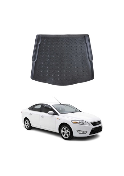 Ford Mondeo Sedan 2008-2014 Arası Uyumlu Araca Özel Kauçuk Bagaj Havuzu Siyah İnce Stepneli İçin