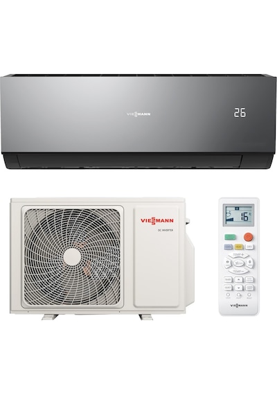 Viessmann SWAA200MHA035 R32 Vitoclima 200-s/he Trend Black A++ 12000 Btu Inverter Duvar Tipi Klima Montaj Dahil