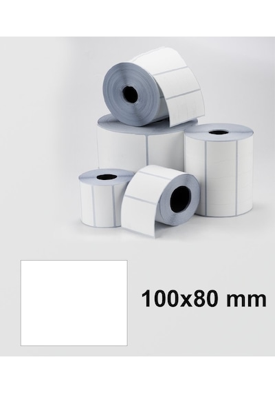 Tanex 100X80 MM Eco Termal Etiket 1 Li 40MM Çap 500'lü