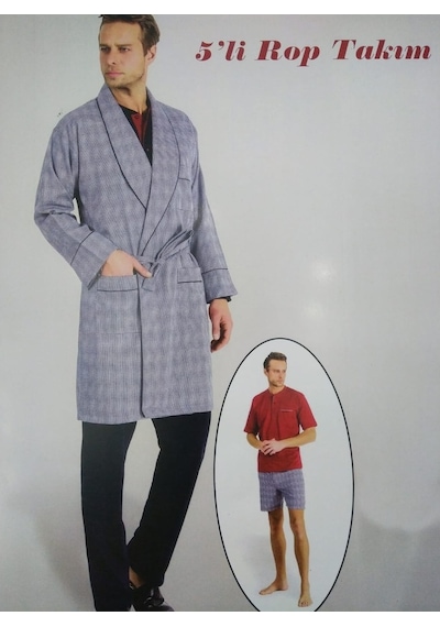 Ancelo Erkek Röpteşambır Damat Seti Penye 5'Li 5550