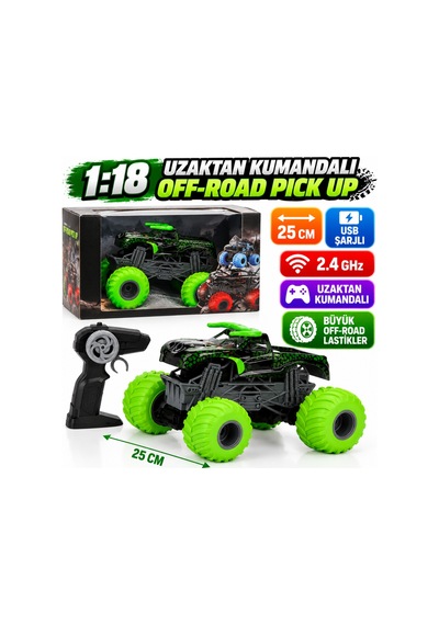 1:18 Uzaktan Kumandalı Spirit Beasts Pick Up Usb Şarjlı Araba 25 Cm Aklby-bsva58 Diğer