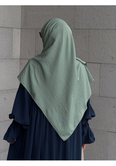 Qalortex Scarf Premium Jakarlı Hüma Büyük Boy Eşarp -çağla Çağla