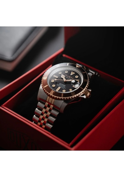 Duxot Atlantica Diver Dx-2057-66 Otomatik Erkek Kol Saati Altın